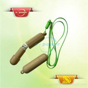 E-Power Cylinder Bulk Wood USB Flash Drive with Lanyard U250